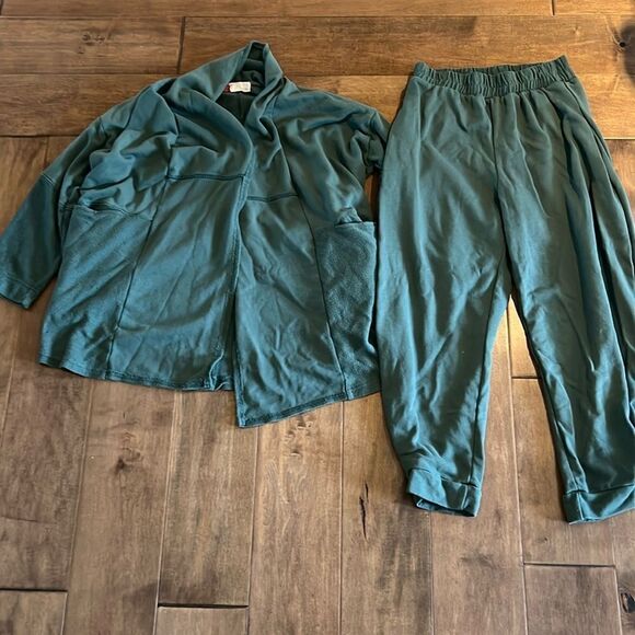 Free People Beach Falon 2 Pc Set Green XS - Picture 4 of 7